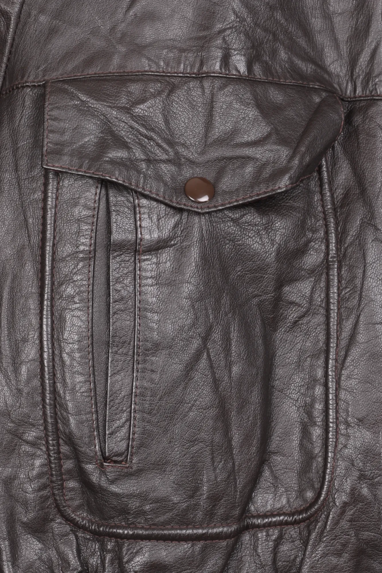 Oakton Limited brown leather aviator jacket