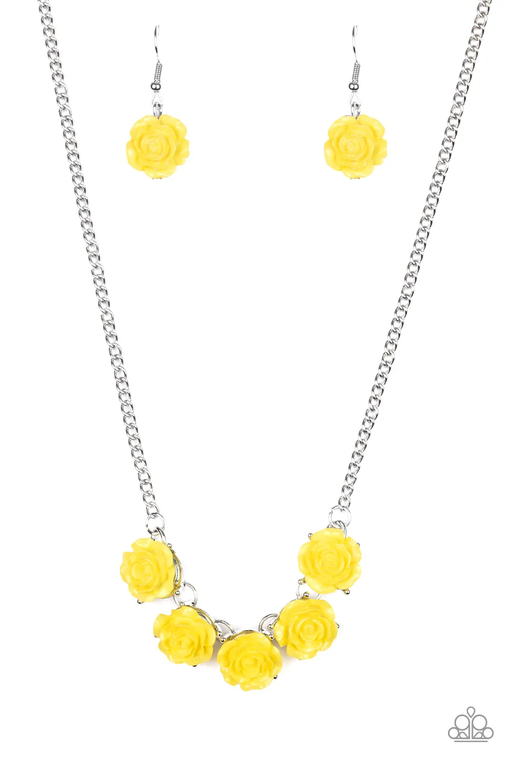 Paparazzi Garden Party Posh Necklace Yellow