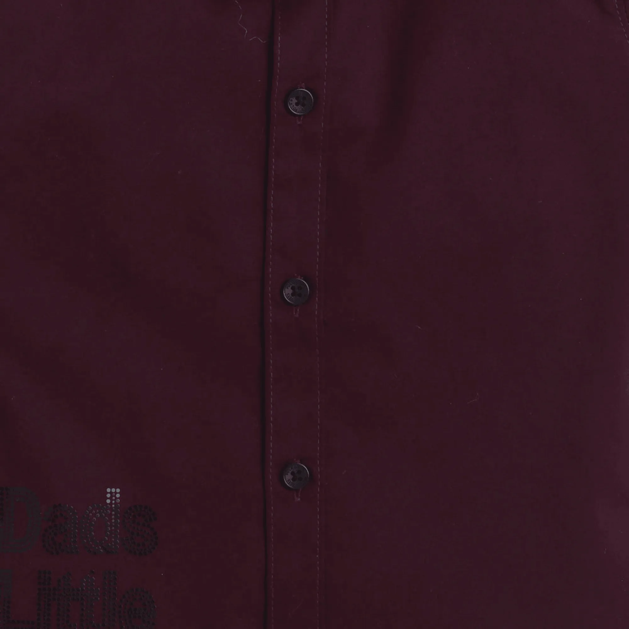 Polka Tots Cotton Regular Fit Dads Little Copy Diamond Party Wear Shirt With Bow Tie - Dark Maroon