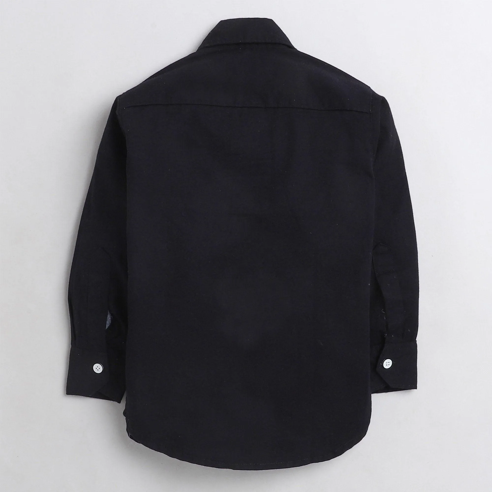 Polka Tots hip hip horray print shirt - black