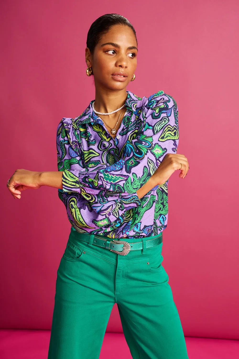POM Blouse Full Glow Lilac