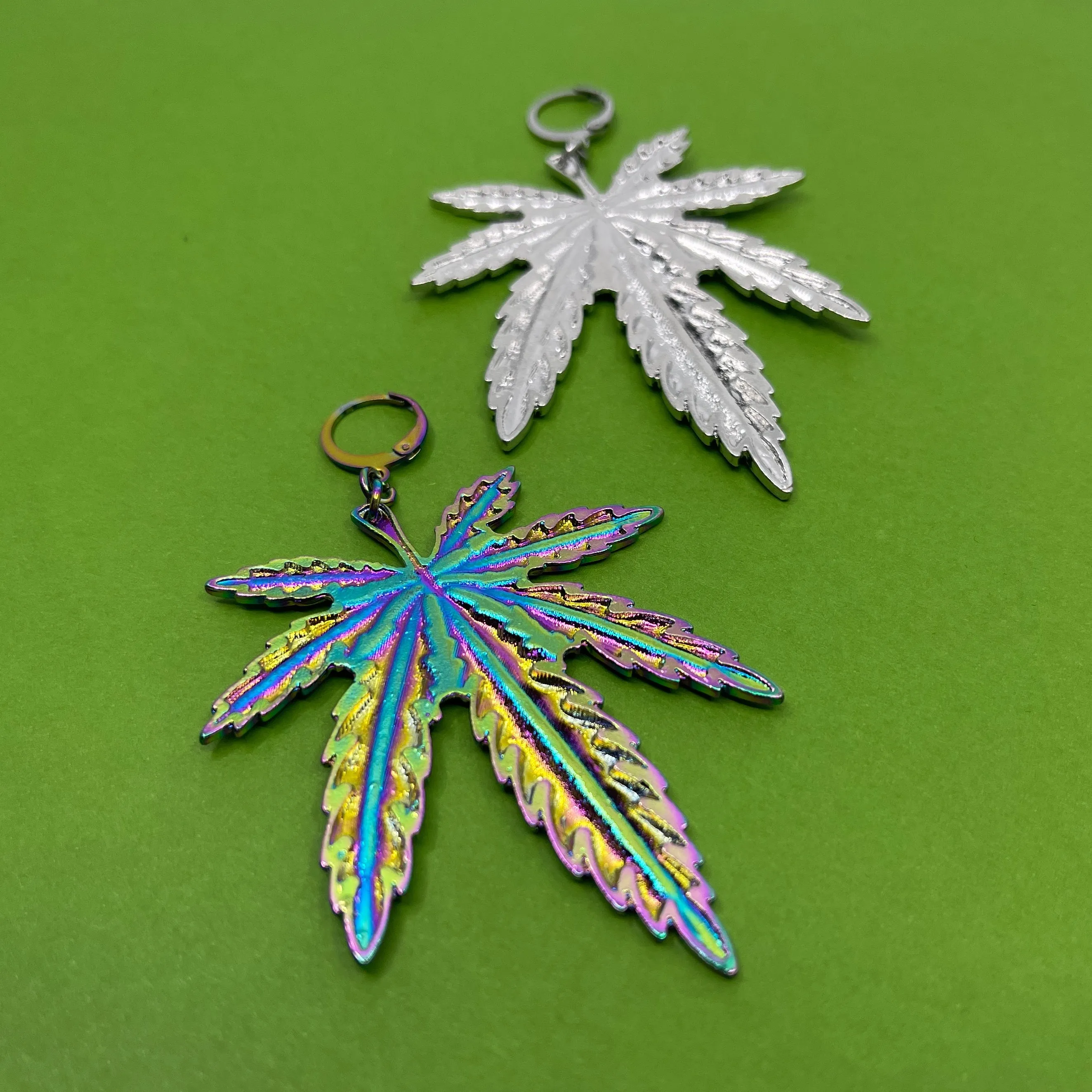 Puff Puff Pass XL Pot Leaf Collar Tag