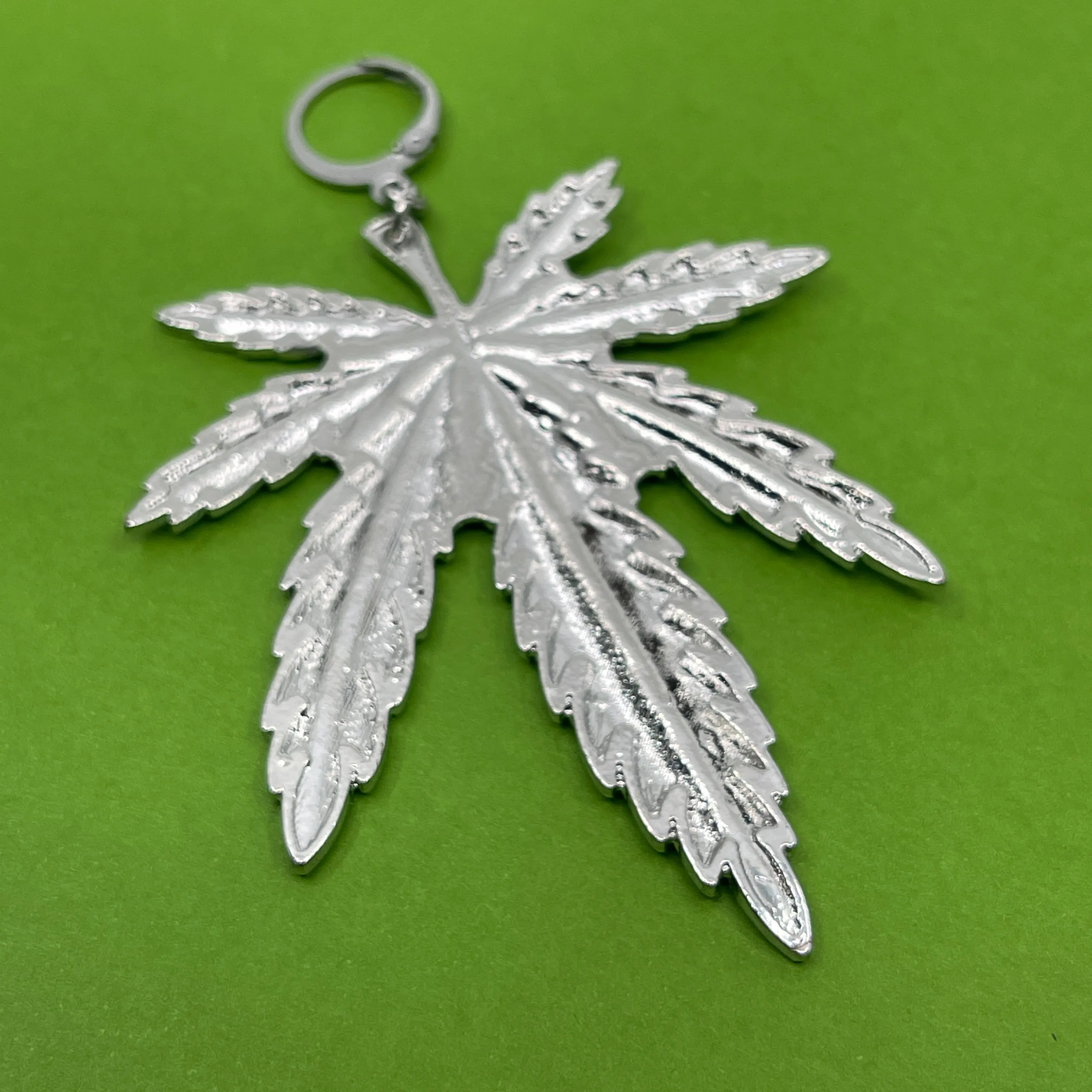 Puff Puff Pass XL Pot Leaf Collar Tag