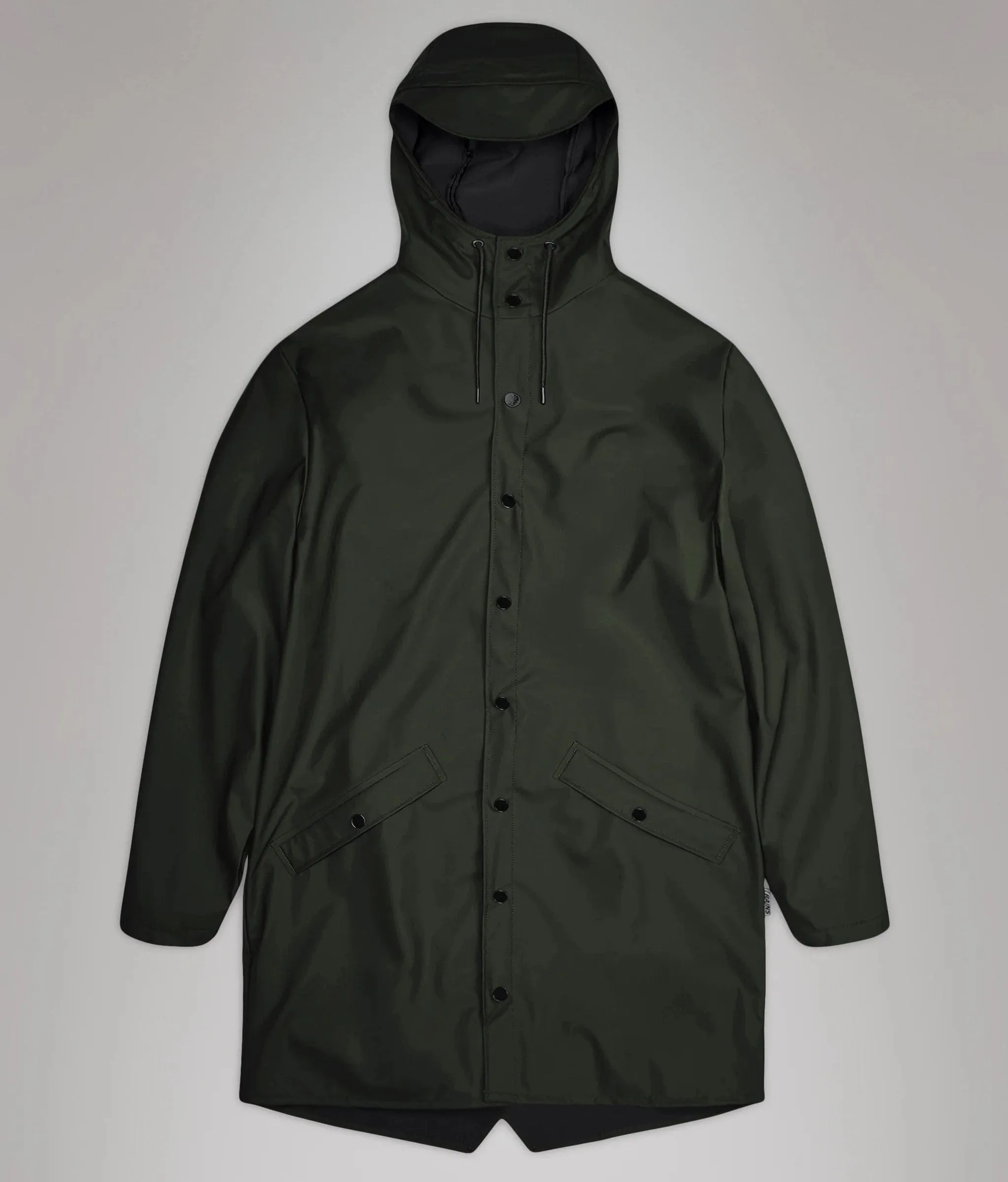 Rains Long Jacket in Green