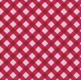 Raspberry Gingham Lady Bow Collar