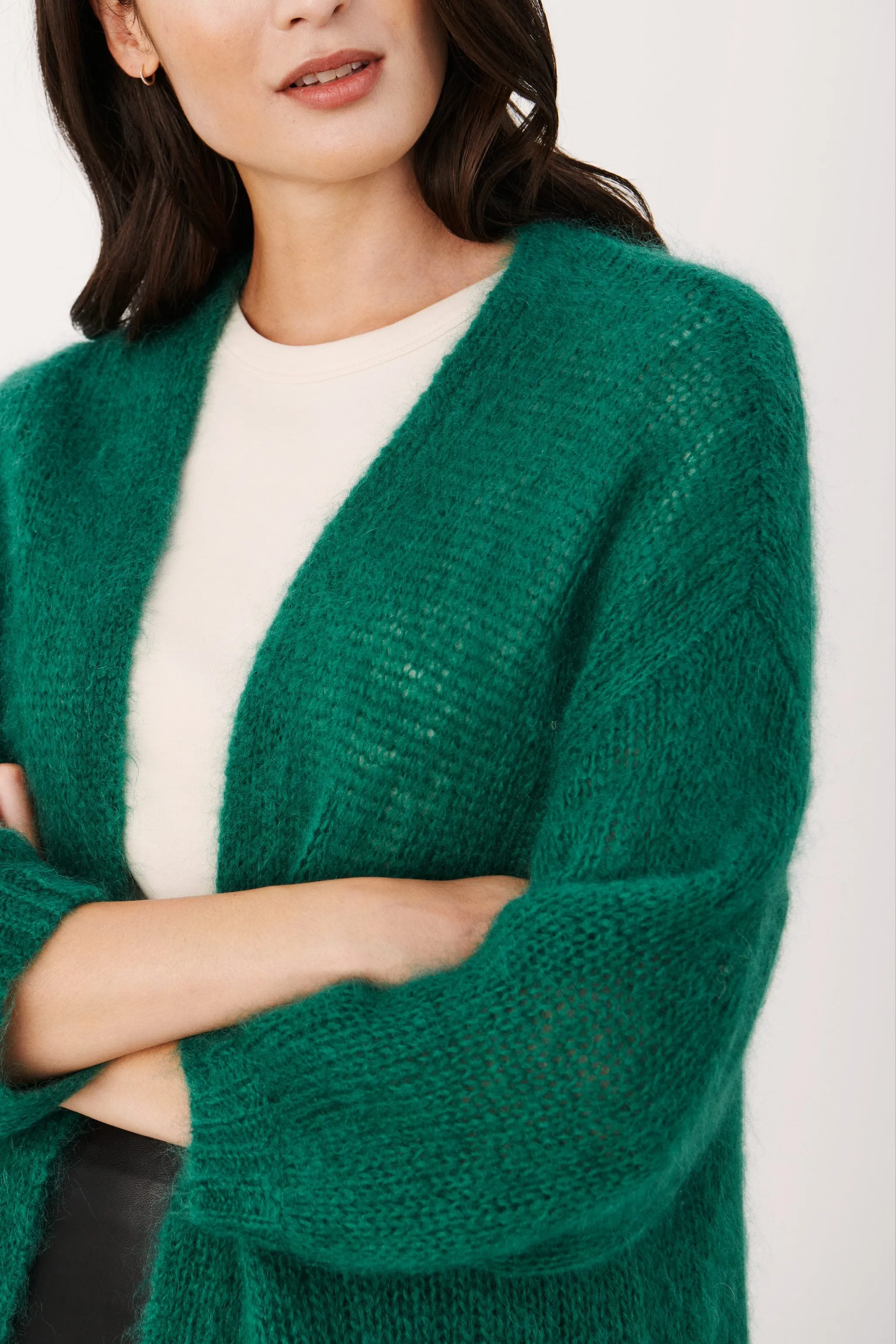 Rastinapw Cardigan - Evergreen