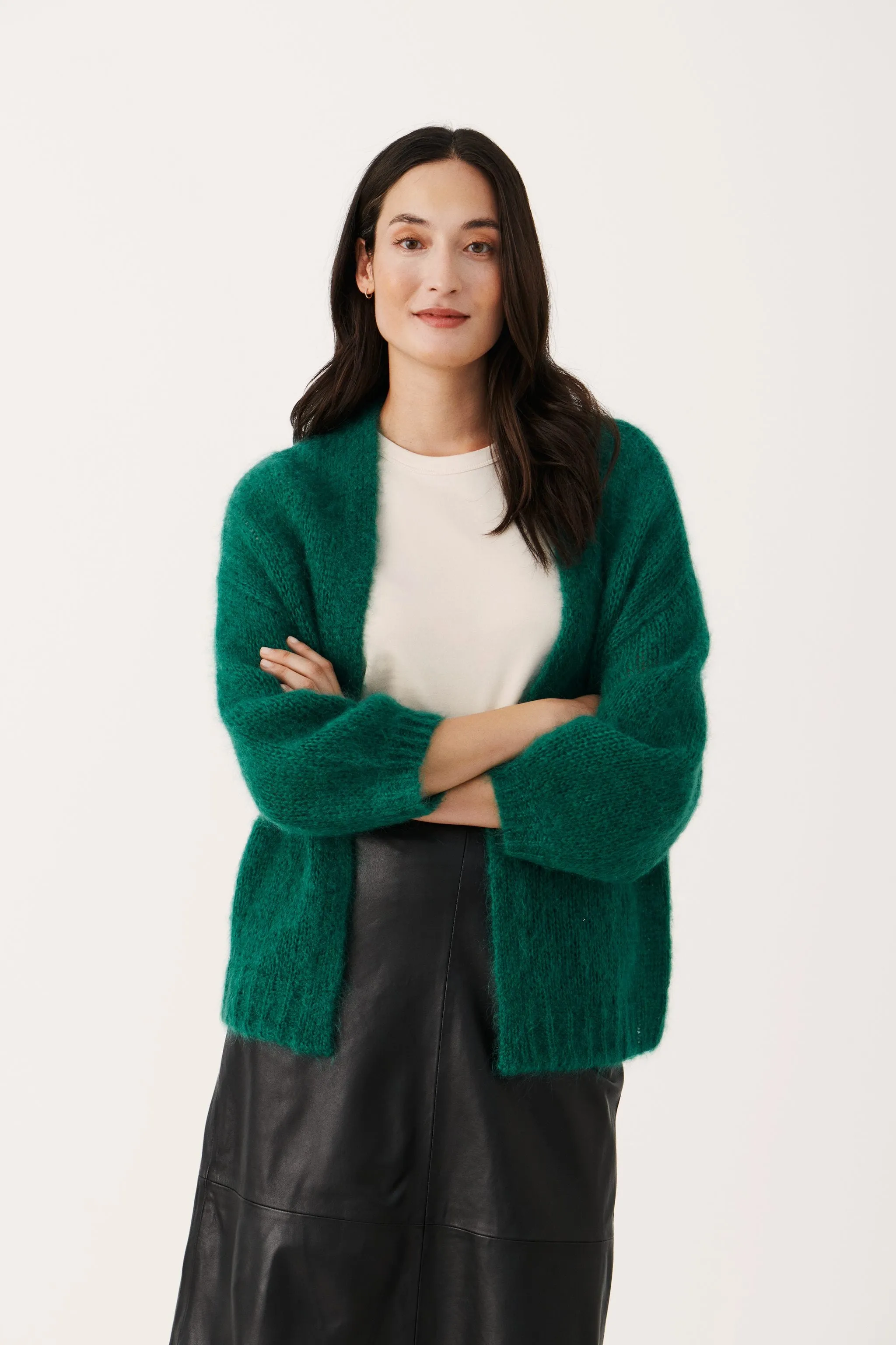 Rastinapw Cardigan - Evergreen