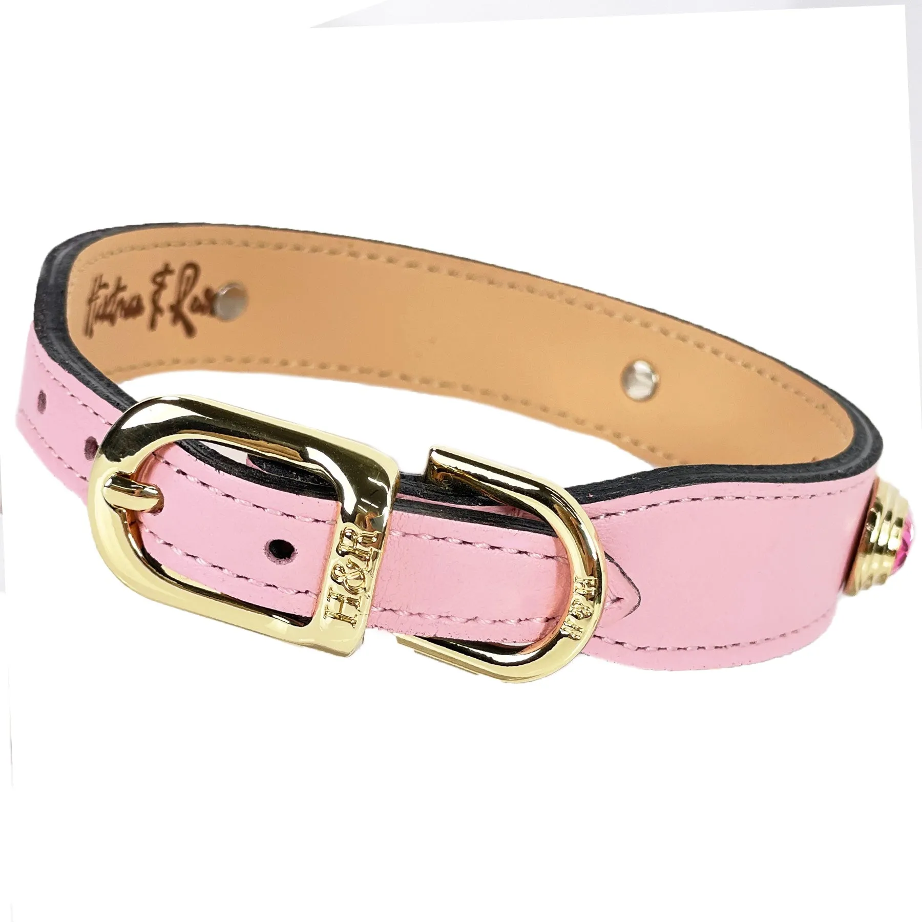 Royal Dog Collar in Sweet Pink & Gold