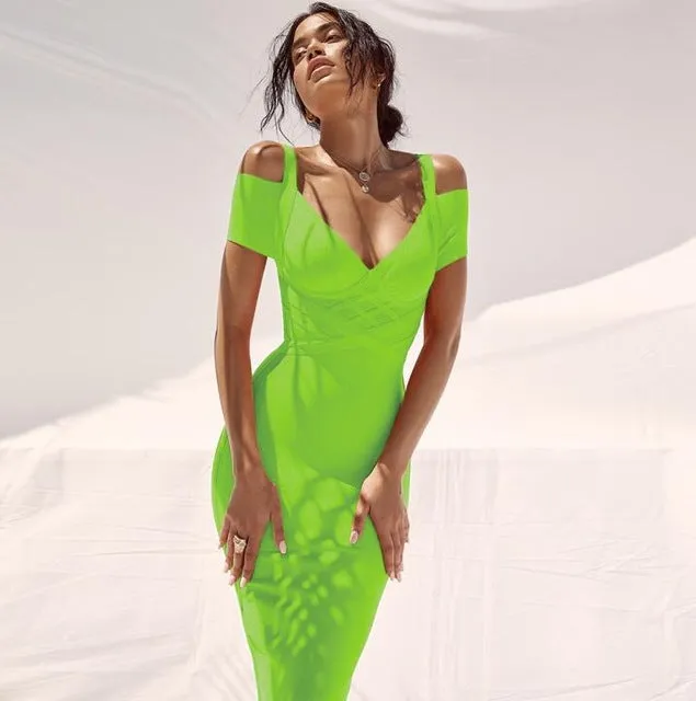 Set Fire Mid Calf Dress