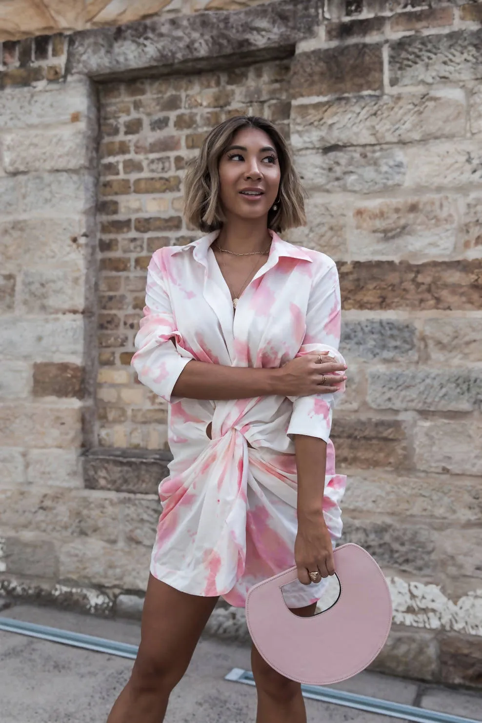 Smell The Roses Shirt Dress