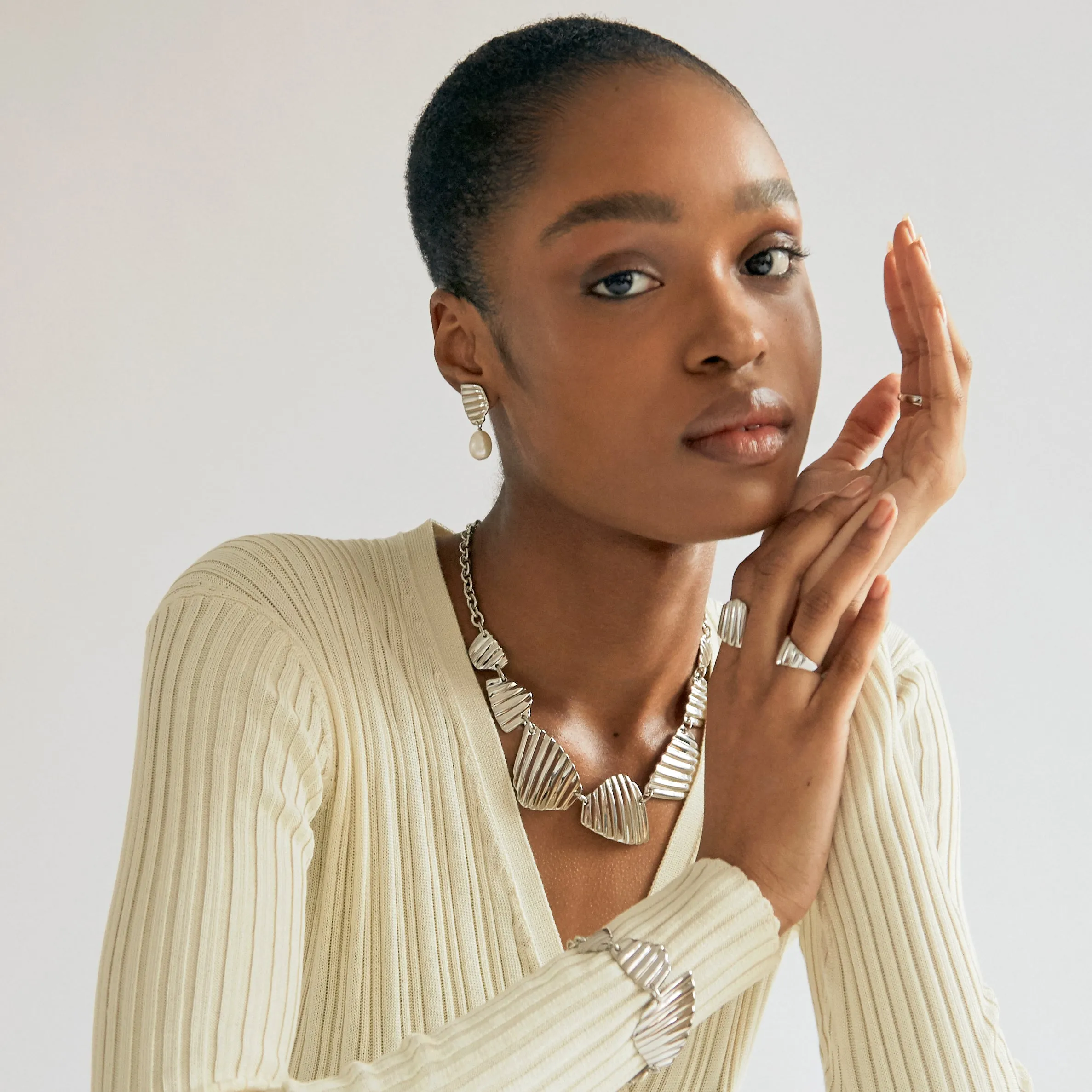 Soleil Collar - Silver