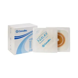 Sur-Fit Natura® Colostomy Barrier With Up to 1-1¼ Inch Stoma Opening, White