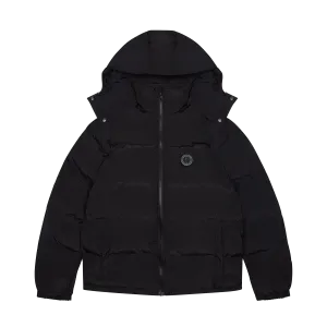 Trapstar Irongate Detachable Hooded Puffer Jacket - Blackout Edition