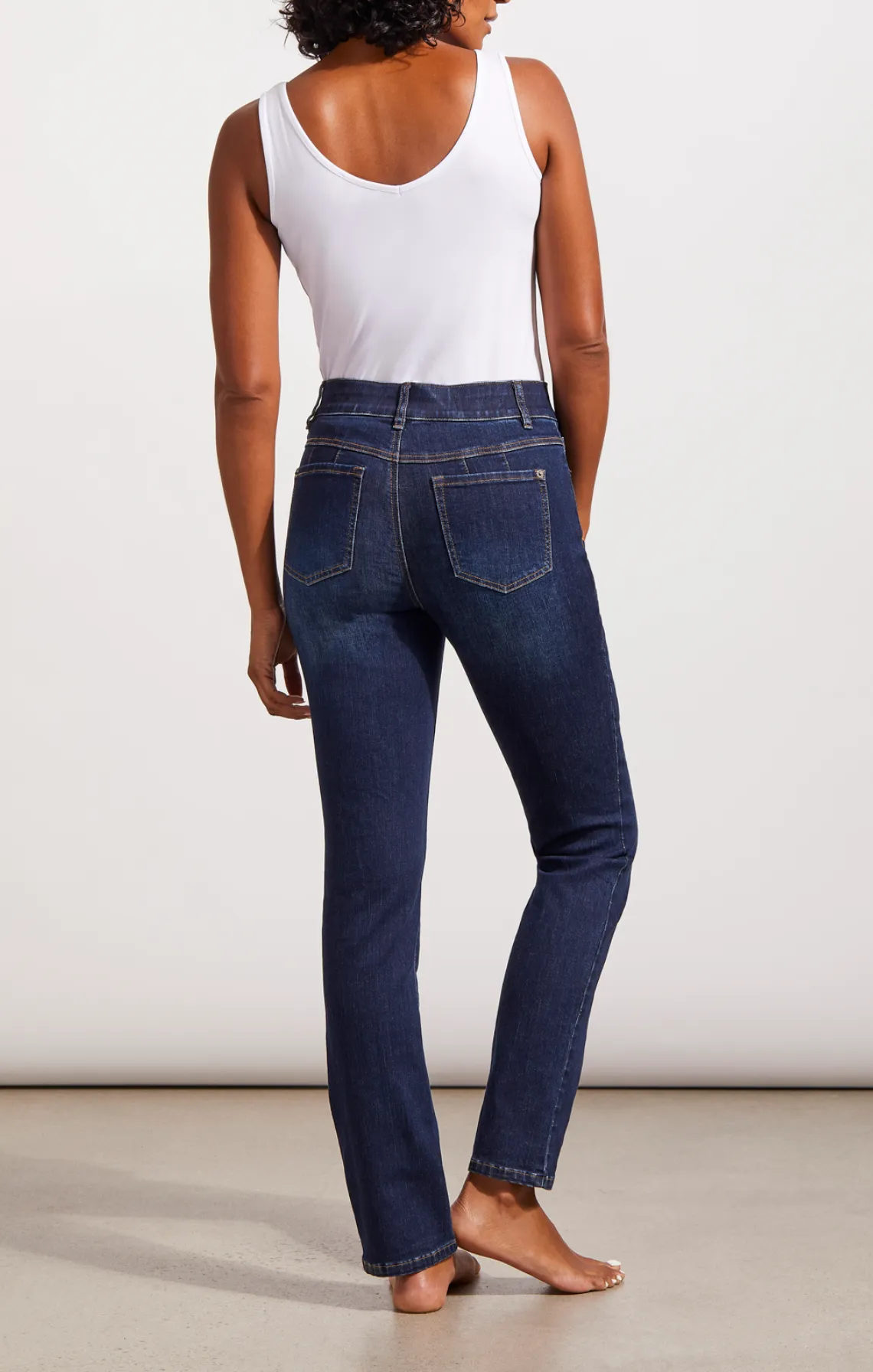 Tribal Sophia Straight Jean - Deep Ocean