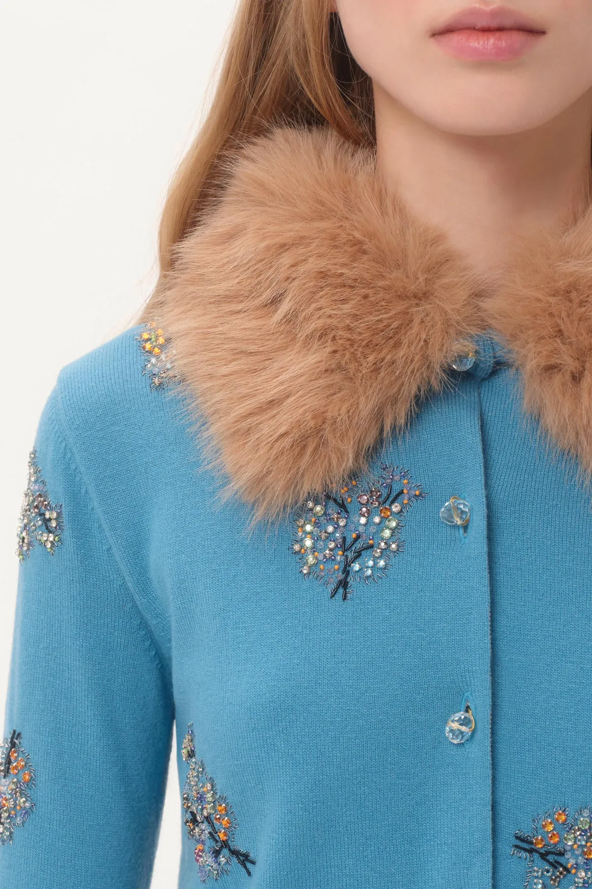 VALENTINO | EMBROIDERED CARDIGAN