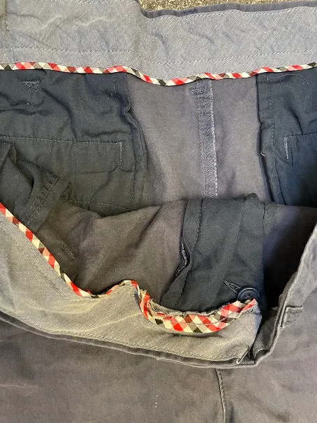 Vintage navy blue mens chinos short