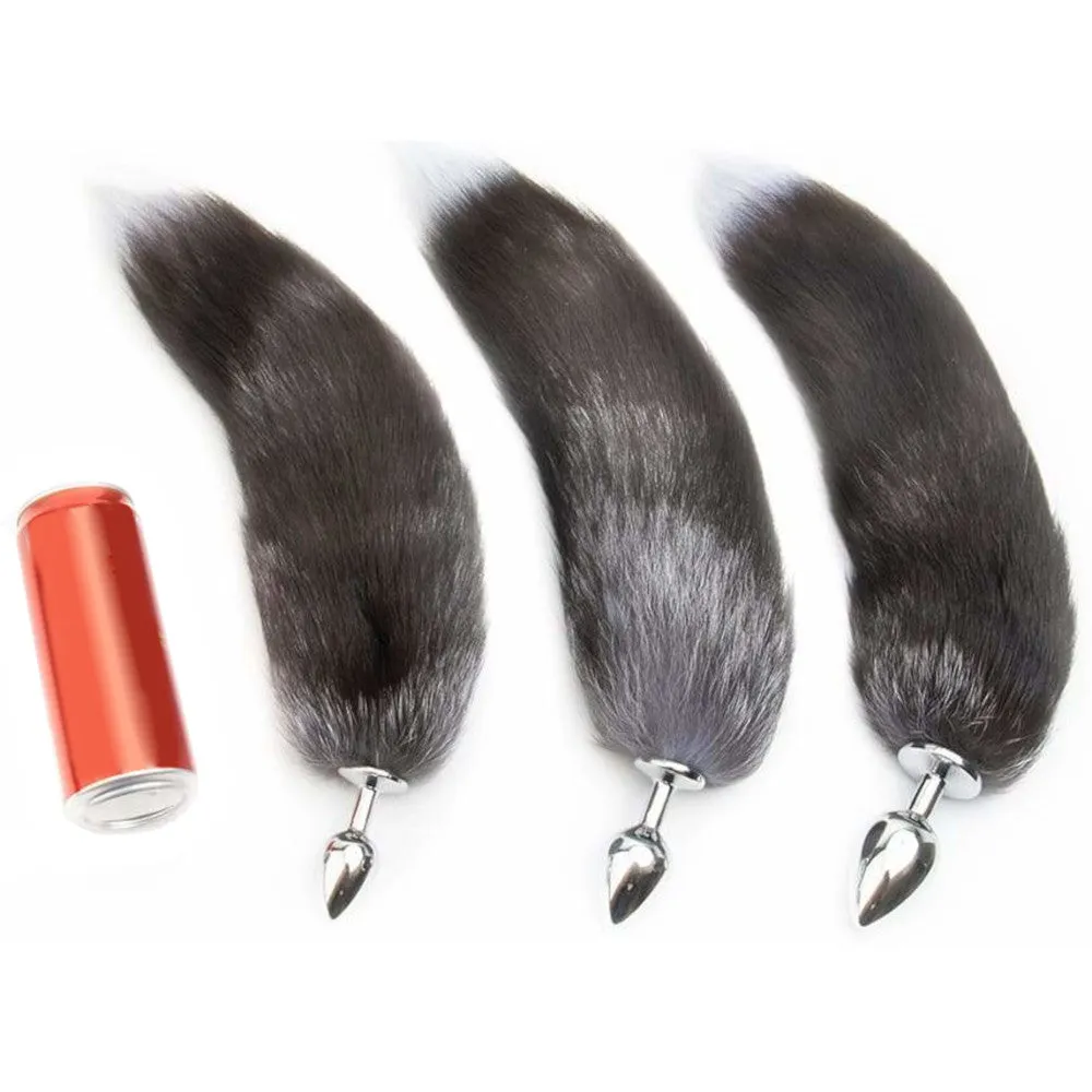 Wolf Anal Metal Tail 18"