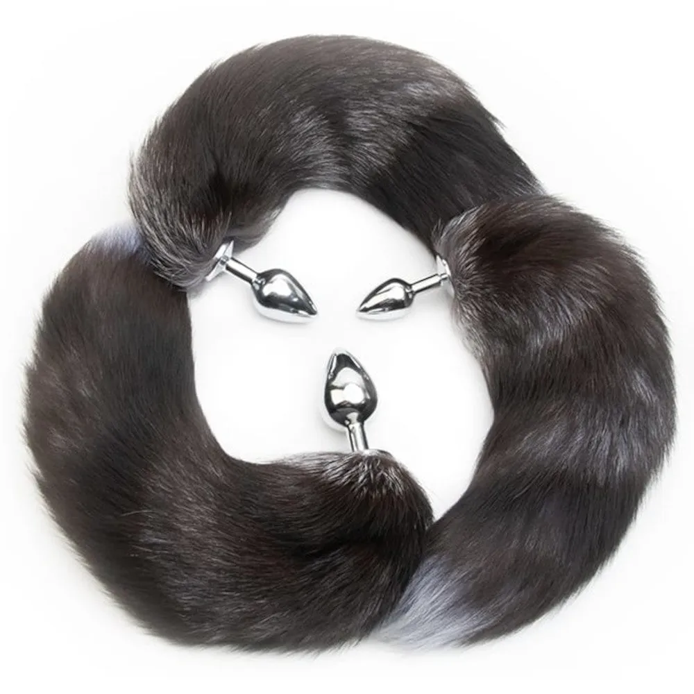 Wolf Anal Metal Tail 18"