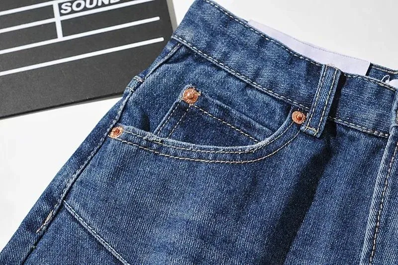 Women Denim High Waist Short Skirt