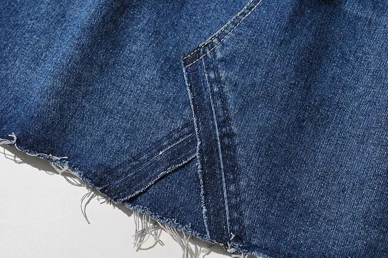 Women Denim High Waist Short Skirt