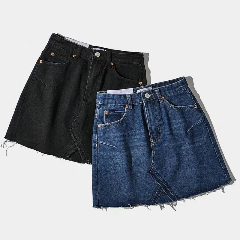 Women Denim High Waist Short Skirt