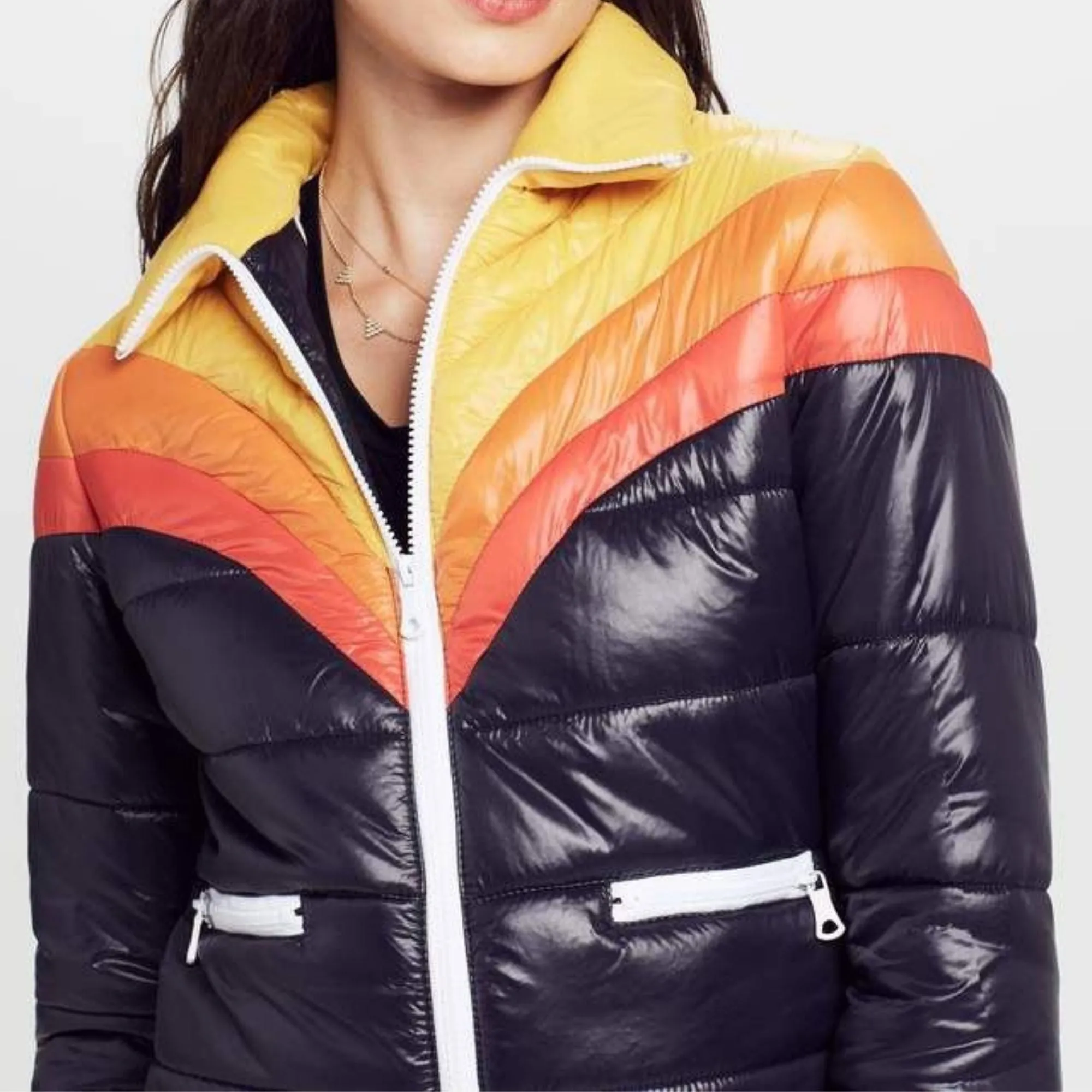 Women's 70s Rising Sun Rainbow Jacket