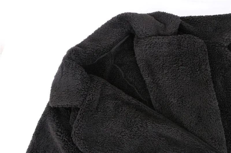 Women's Autumn/Winter Soft Plush Warm Faux Lamb's Fur Long Coat