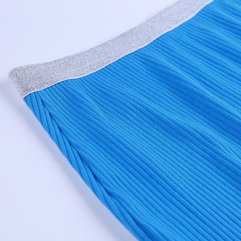 Women's Casual O-Neck Elastic Two-Piece Dress