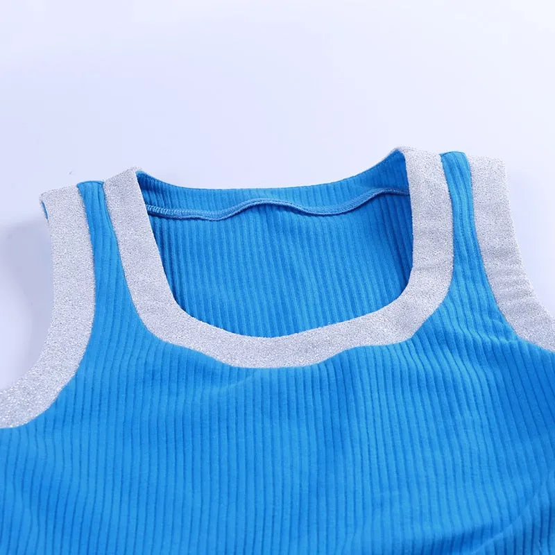 Women's Casual O-Neck Elastic Two-Piece Dress