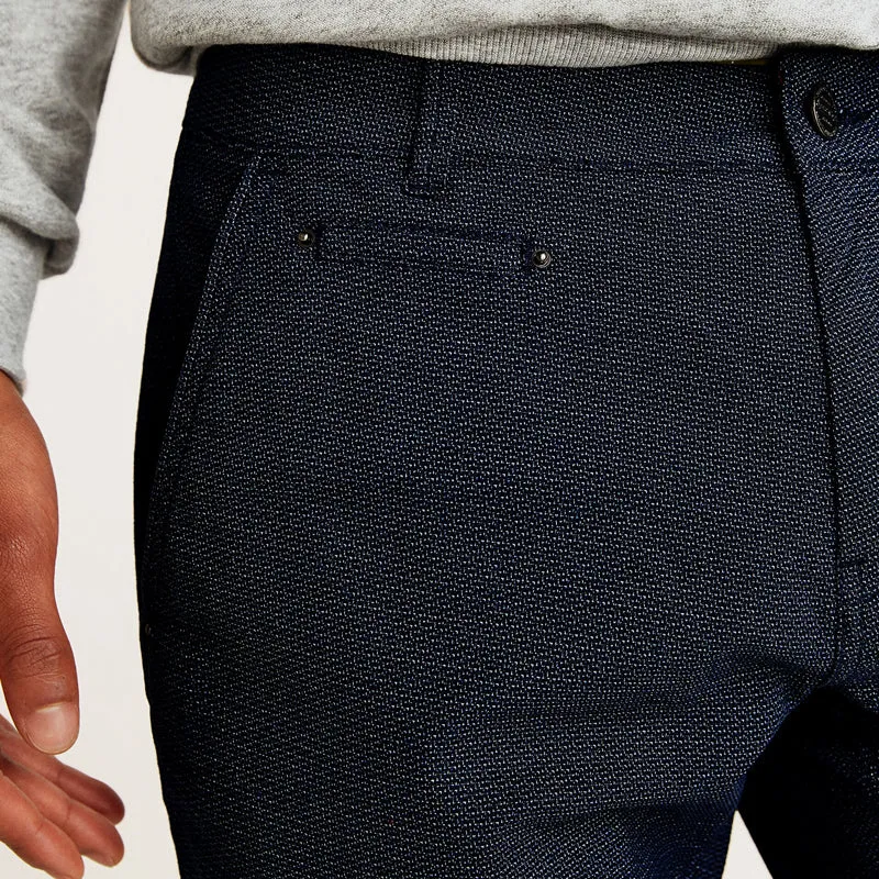 ZR Man Slim Fit Texture Blue Chino